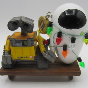 Disney Sketchbook Ornaments - Wall-e and Eve on Bench - Wall-e