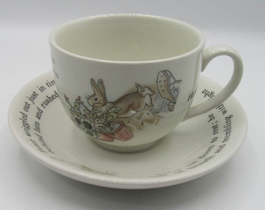Wedgwood Peter Rabbit Tea Cup and Saucer Etsy