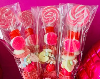 Large Quantity Pink Candy Kabobs