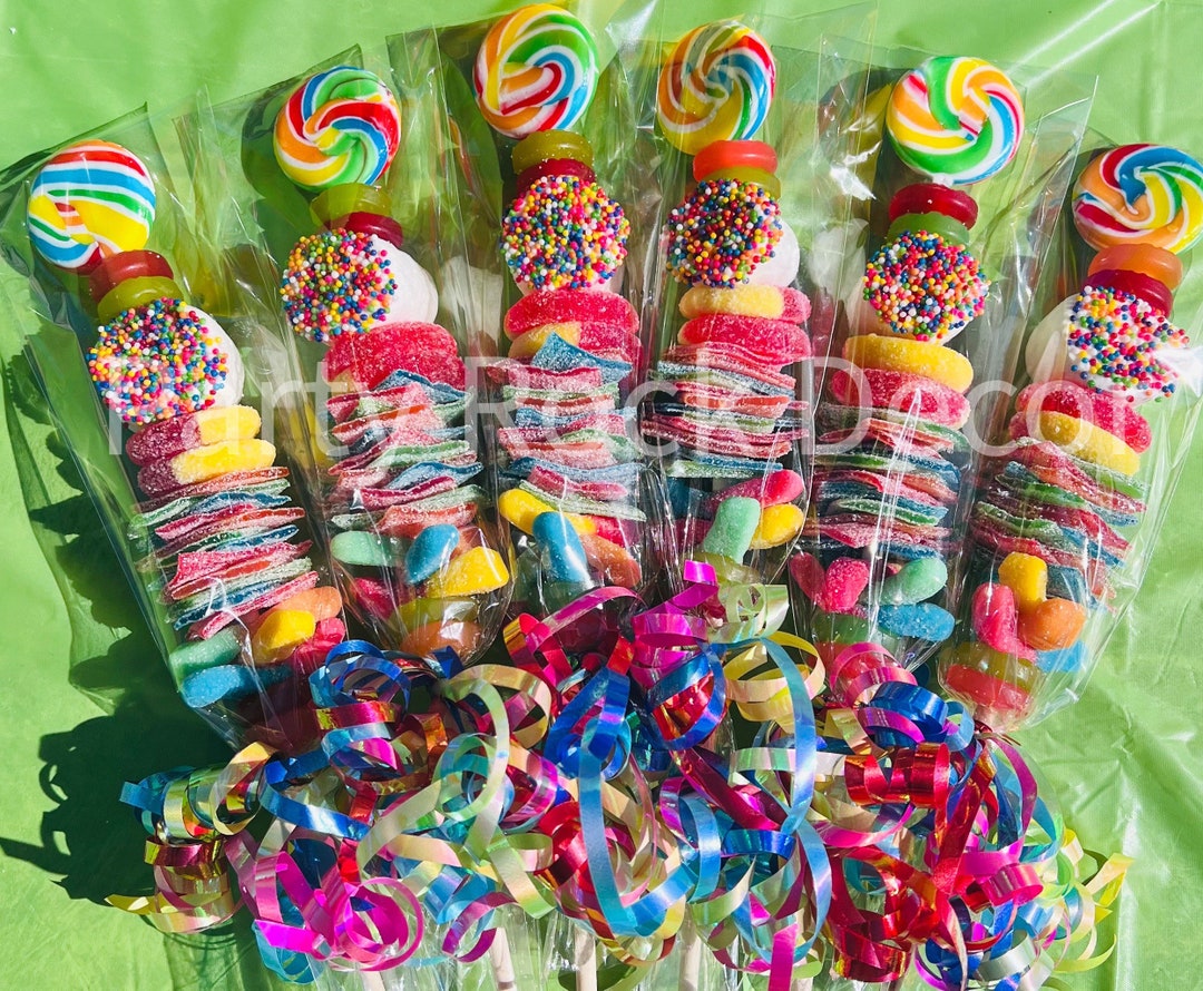 36 LARGE Vibrant Candy Kabobs Etsy