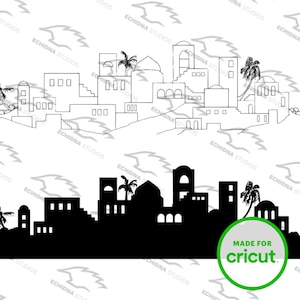 Sello digital Belén Skyline (Svg, Png, Pdf, Jpg) Descarga instantánea, Sello Digi, Scrapbooking/Colorear, Cricut