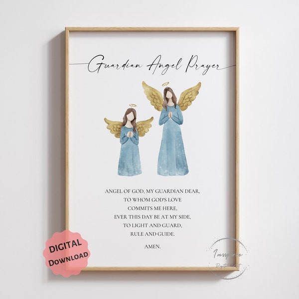 Guardian Angel Print Etsy