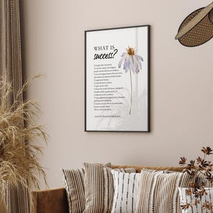 This elegant art printable is a daily reminder that true success is measured not by status or wealth, but by kindness, joy, generosity, and the positive impact we leave on others. Perfect for homes, offices, classrooms, libraries or as a thoughtful gift for graduation and retirement.