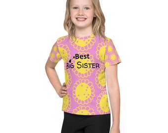 Big/Best Sister Kids Crew Neck T-shirt