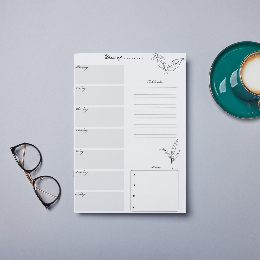 Weekly Planner Printable to Do List Digital Planner Minimalist Weekly ...
