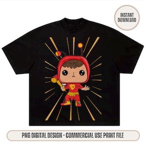 Chapulin T-Shirt Design, PNG Designs, For DTG, DTF, Sublimation, Waterslide, Screen Printing, Tshirt Image, Embroidery Effect Trending Png