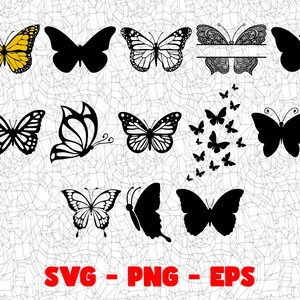 Butterfly SVG, Craft Files, PNG Design, Cricut, Silhouette, Vinyl Cut File, Digital Clipart, T-Shirt Design, Dtg, Dtf, Sublimation, Party