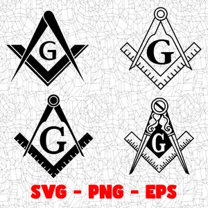 Masonería SVG, Archivos para manualidades, Diseño PNG, Cricut, Silhouette, Archivo de corte de vinilo, Clipart digital, Diseño de camiseta, DTG, DTF, Brújula de sublimación