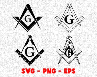 Freemasonry SVG, Craft Files, PNG Design, Cricut, Silhouette, Vinyl Cut File, Digital Clipart, T-Shirt Design, Dtg, Dtf, Sublimation Compass