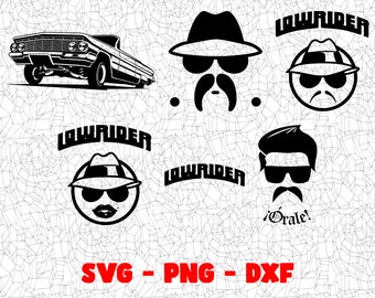 Lowrider SVG, Craft Files, PNG Design, Cricut, Silhouette, Vinyl Cut File, Digital Clipart, T-Shirt Design, Dtg, Dtf, Sublimation, Party