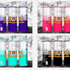 Chingona Blanks con caratteri, Aggiungi il tuo testo, Design tumbler da 20 once, Design a sublimazione, Avvolgi tumbler, Tumbler in metallo, Sublimazione in vetro