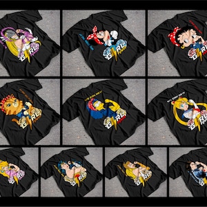 Pacchetto di design per magliette da ragazza, design PNG per DTG, DTF, sublimazione, serigrafia, immagine per magliette, design per magliette, pacchetto png per ragazze carine