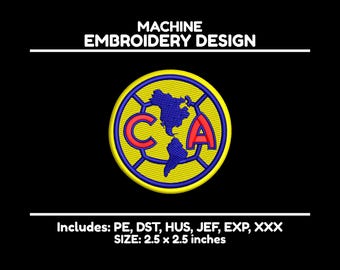 Soccer Embroidery Design File, Mexico Futbol PES File, Brother Machine Files. Ricoma DST, Hat Embroidery Designs