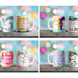 Mom Mug Designs, Para canecas de café de 11 e 15 onças, Design para taza de café, Design de sublimação, Plantilla para Sublimacion, Design de caneca de bebida