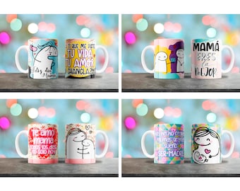 Mom Mug Designs, For 11 & 15oz coffee mugs, Diseño para taza de cafe, Sublimation Design, Plantilla para Sublimacion, Drink Mug Design
