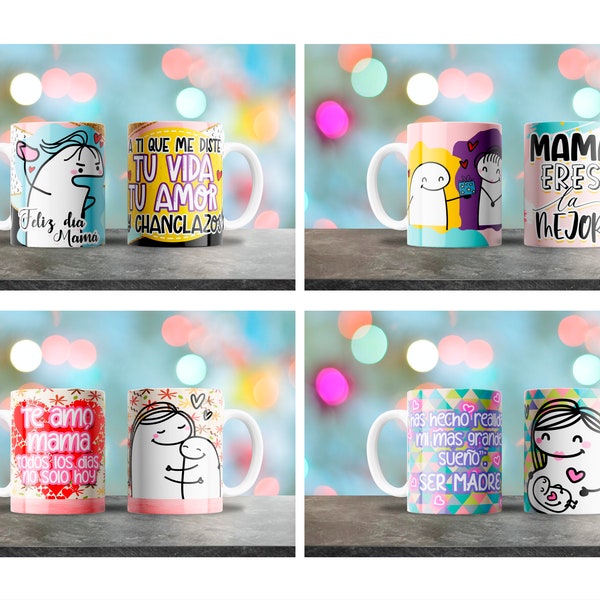 Mom Mug Designs, For 11 & 15oz coffee mugs, Diseño para taza de cafe, Sublimation Design, Plantilla para Sublimacion, Drink Mug Design