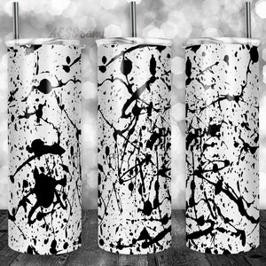 Paint Splatter Tumbler Design, For 20oz Tumblers, Sublimation Design, Novelty Tumbler Design, Tumbler Image, Plantilla para Sublimacion, Art
