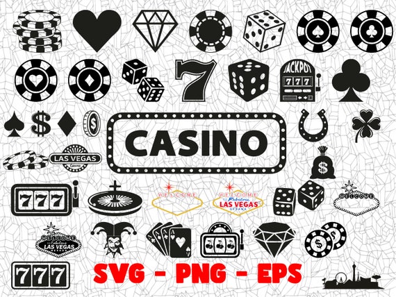 Casino SVG, Craft Files, PNG Design, Cricut, Silhouette, Vinyl Cut File, Digital Clipart, T-Shirt Design, Dtg, Dtf, Sublimation, Party