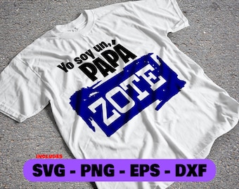 Papá PNG Shirt design, Papá SVG Cricut cut file, Father's Day Clipart, Papazote png design