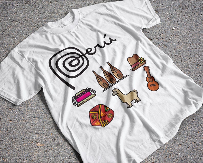Peru T-shirt Bundle | PNG/SVG Bundle | Andean Art Clipart for Shirts ...