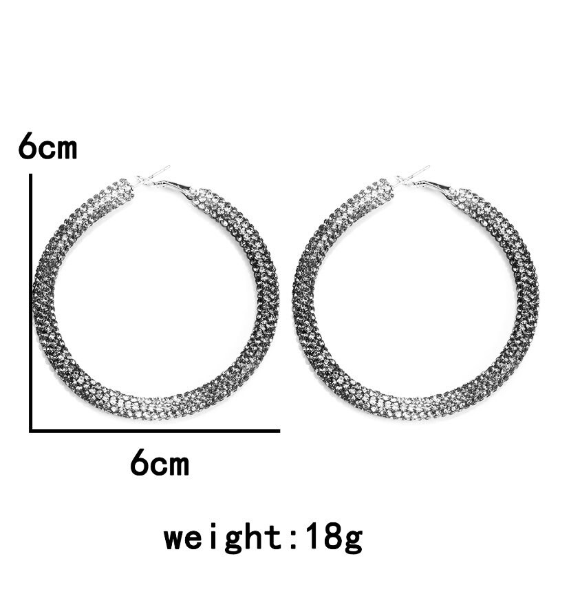 Emy Blue Hoop Earrings main image 1