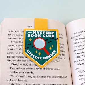 Mystery Book Club Magnetic Bookmark | Book Lover Gift | Book Accessory | Bookish Gift | Cute Magnetic Bookmark