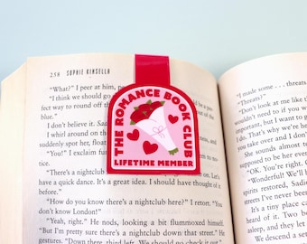 Romance Book Club Magnetic Bookmark | Book Lover Gift | Romance Reader | Cute Magnetic Bookmark