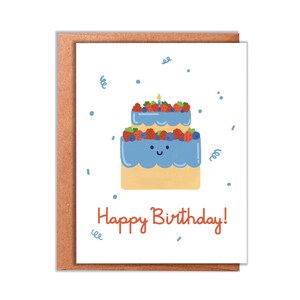 Happy Birthday Cake Greeting Card | Cute card for a birthday