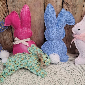 Handmade Easter Bunny Bowl Filler: Spring Tiered Tray Decor