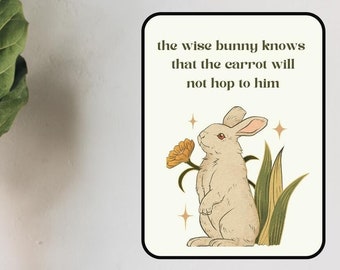 Bunny Classroom Poster | Classroom Posters | English Teacher Posters | English Poster | Boho Classroom Poster I High School Poster