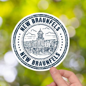 New Braunfels Sticker Texas Water Bottle Sticker Kindle Sticker