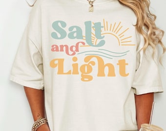 Salt and Light Christian Tshirt, Matthew 5:16 Comfort Colors Tee