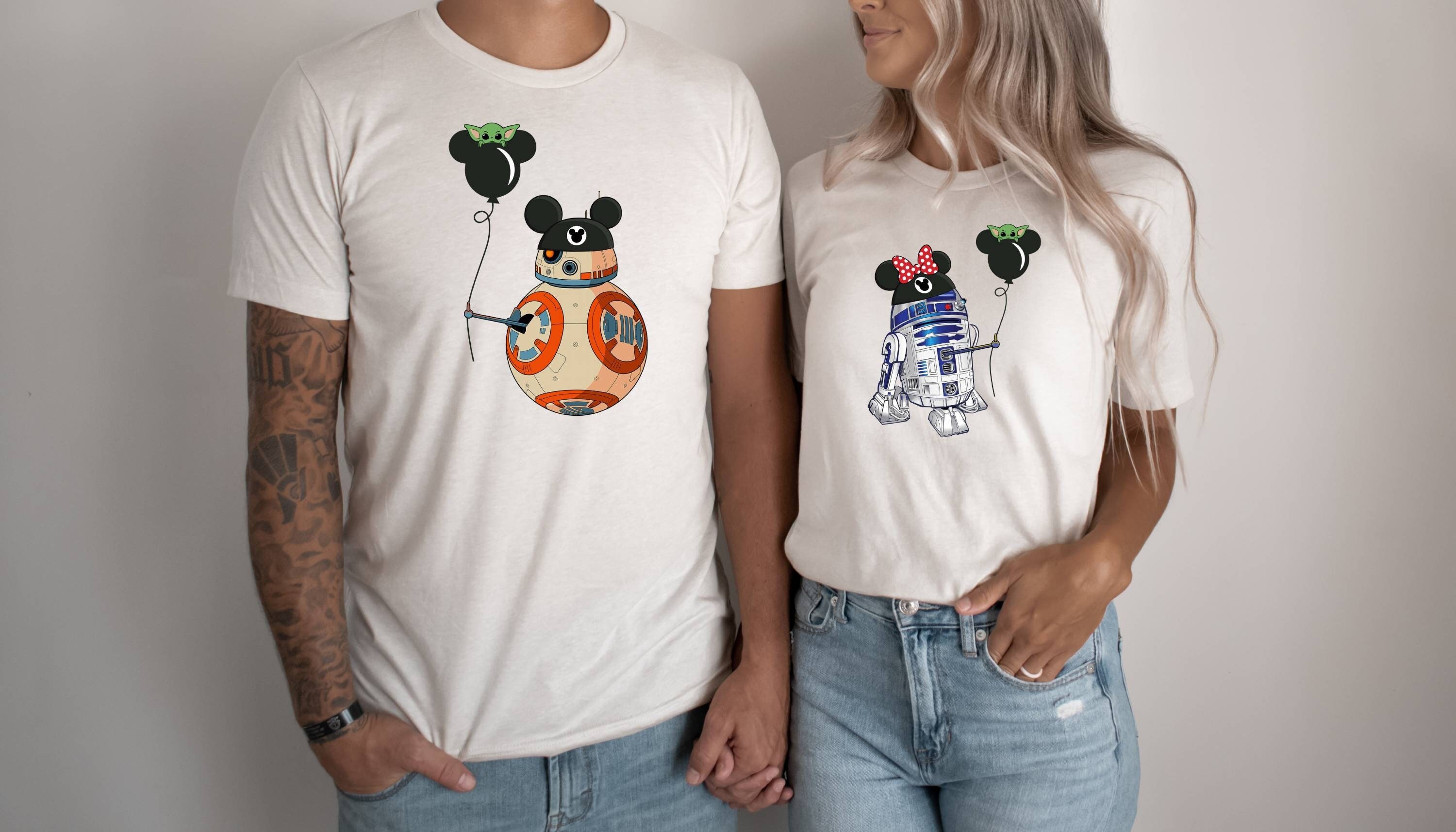 Discover Star Wars Couple Shirt, R2D2 BB8 Couple Shirt, Disney Star Wars Shirt, Disney Couple Matching