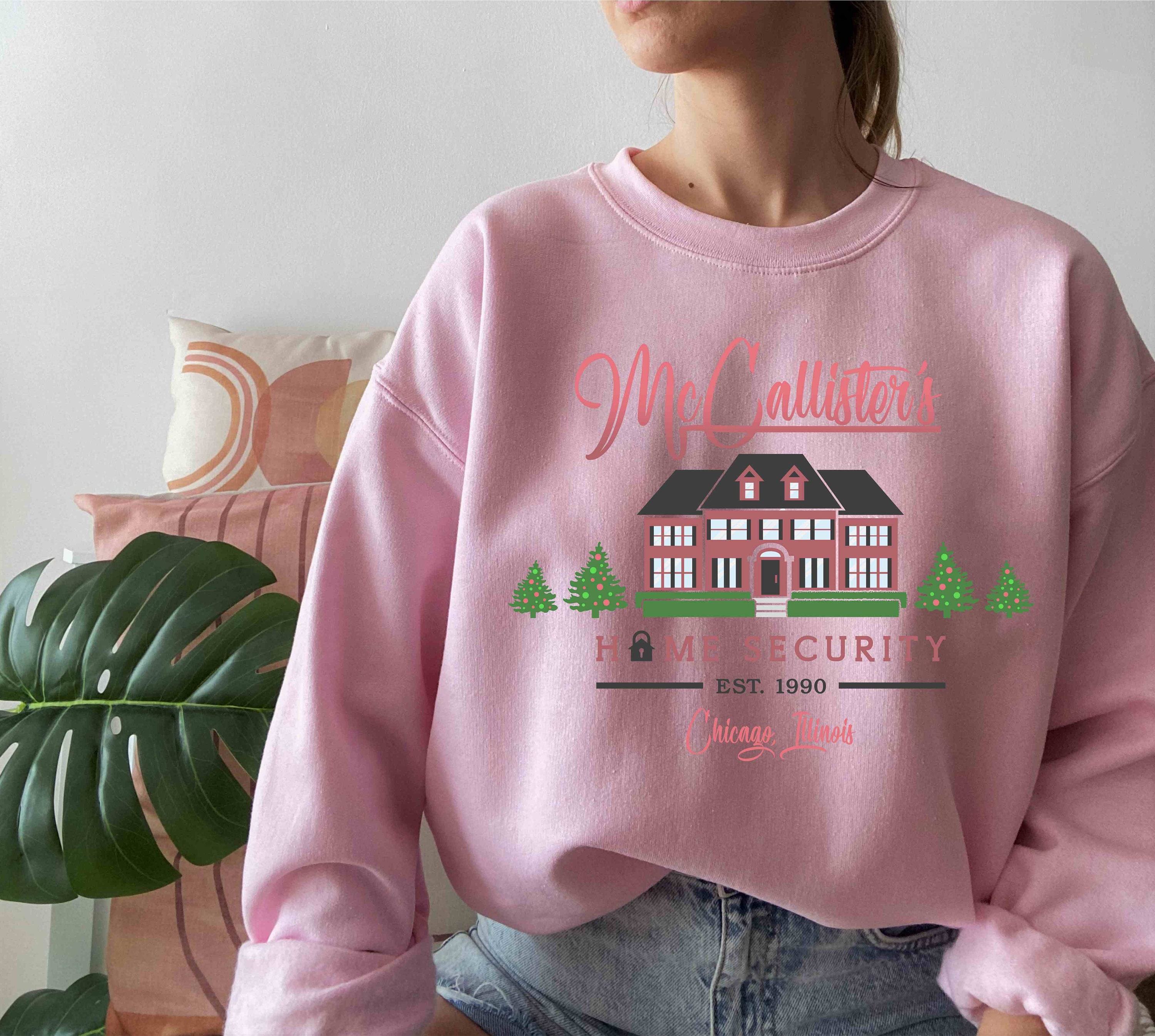 Discover Christmas Vacation Sweatshirt, McCallister's Home Security Sweatshirt, Home Alone Crewneck, Christmas Movie Sweater, Merry Christmas Sweatshirts