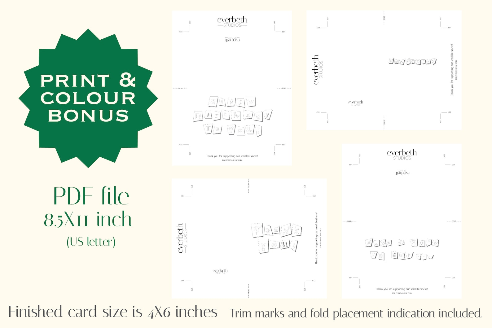 Free Printable Ransom Notes BUNDLE - Printable | Ransom Note Letter Cards | 4X6 Inches | PDF File ...
