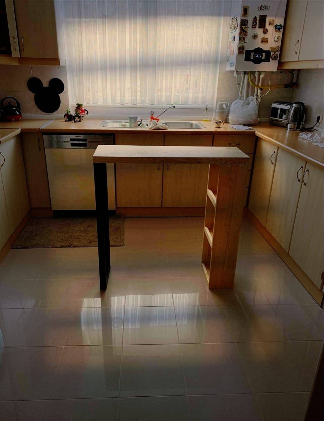 Wooden Bar Table Narrow Space Bar Table Dining Bar Table Etsy UK