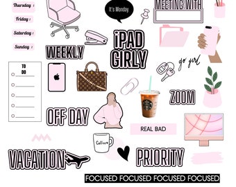 Goodnotes Digital Stickers | Office Digital Stickers GoodNotes | Pre-cropped Digital Planner Stickers | GoodNotes Stickers | PlanwithX