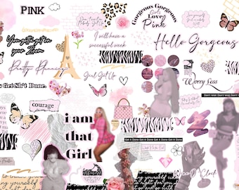 The Hello Gorgeous Digital Stickers, Digital planner, Digital Planning, Digital planner templates, Goodnotes planner, aesthetic planner