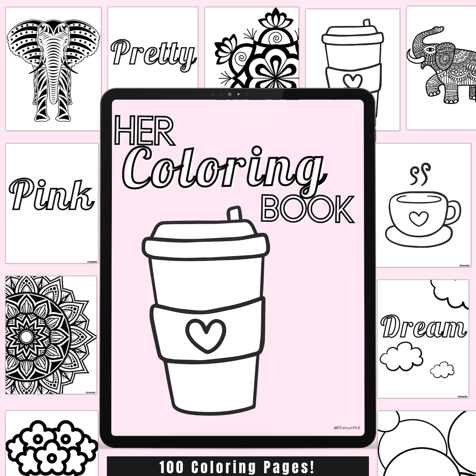 Coloring Pages for Women, 100 Printable Coloring Pages for Women