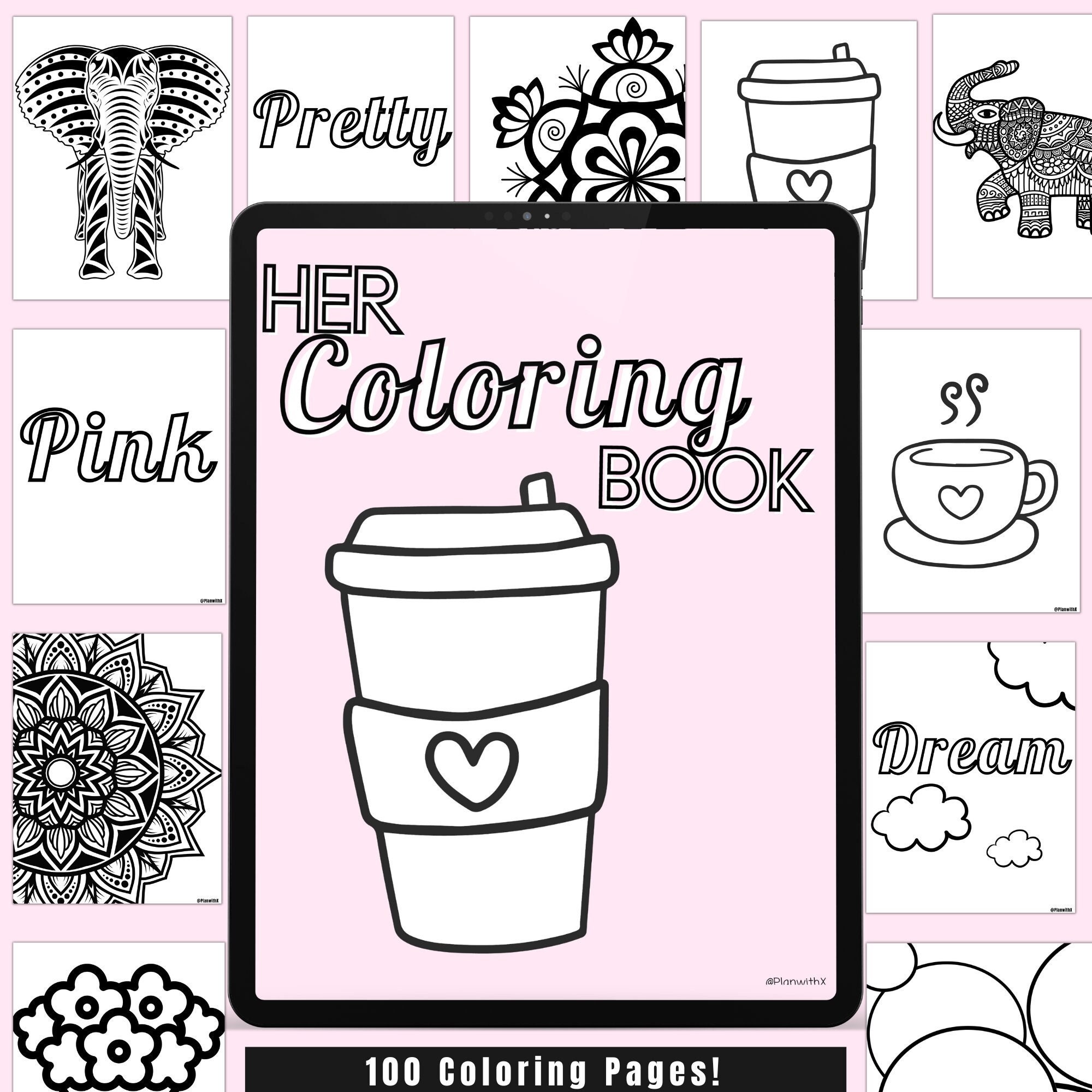 Preppy Coloring Pages Aesthetic Coloring Pages Printable, 59% OFF