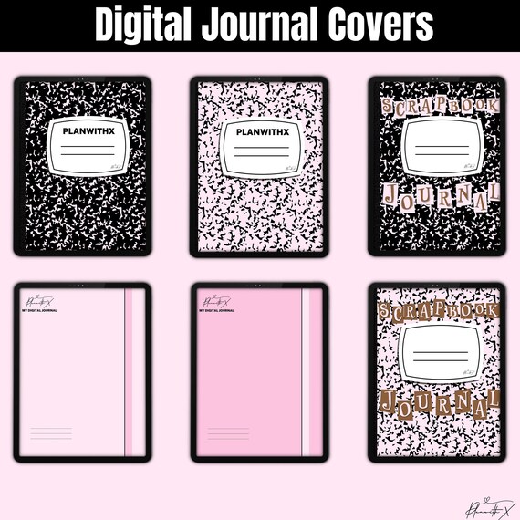 Goodnotes Notebook Covers, digital journal cover, printable notebook cover, notability cover, digital planner cover, journal , Planwithx
