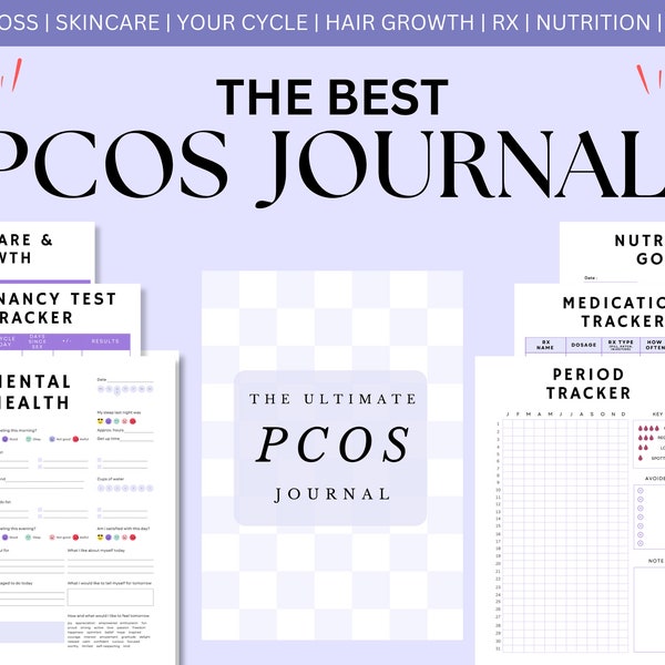 The Best PCOS Journal in Lavender. More Colors Available!