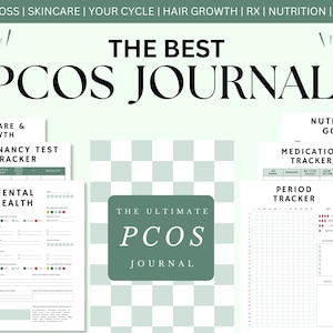 The Best PCOS Journal in Eucalyptus Green. More Colors Available!