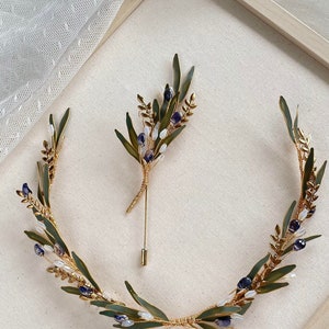 Wedding Boutonniere, Groom Boutonniere, Dried Boutonniere, Rustic Dried Flower Bouquet, Boho Wedding, Groom corsage - Greta B.
