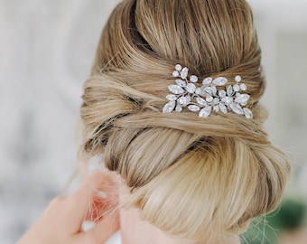 Bridal Hair Pins. Hair Pins crystal. Hair Pins set. Bridal Hair Piece, Wedding Headpiece, hair pins for bride, Hair Pins silver- ANNA