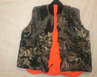 Vintage Cabelas Camo Vest- Reversible