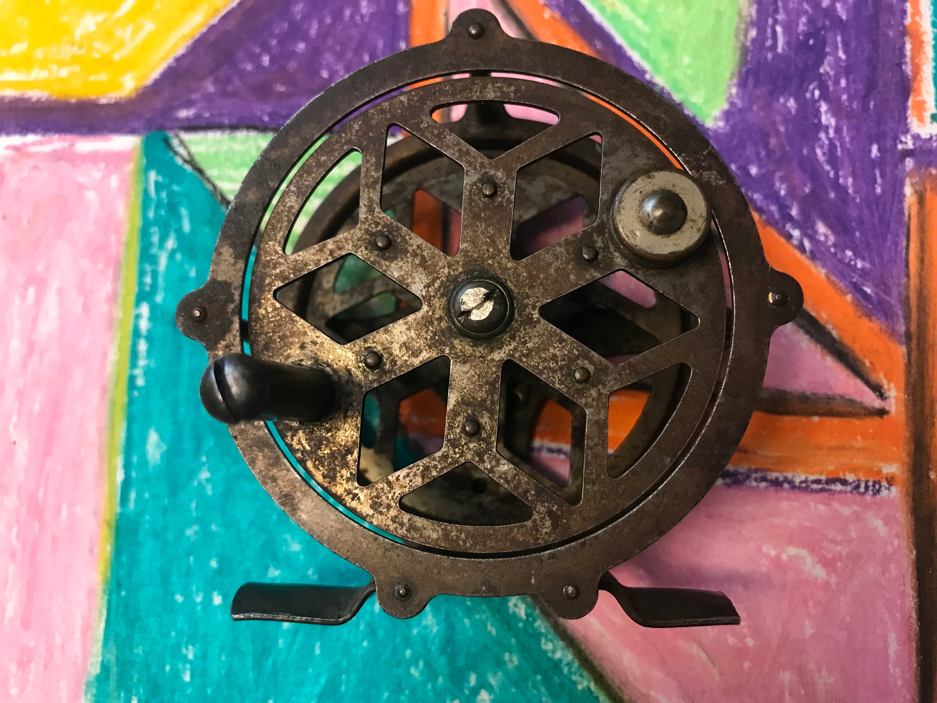 Antique Brass Skeleton Fly Reel - Etsy
