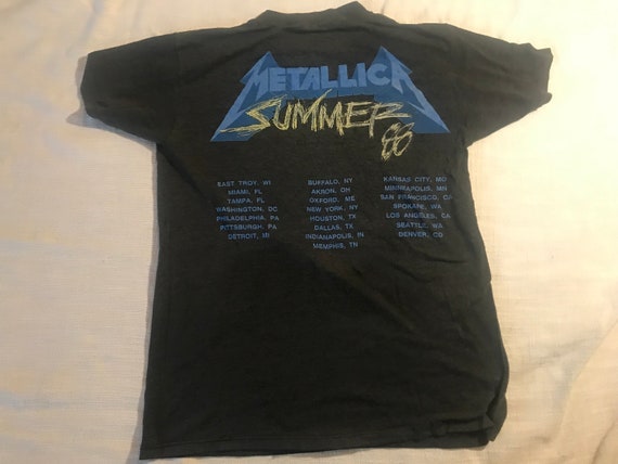 Vintage Metallica Damaged Justice T Shirt 1988 Or… - image 6