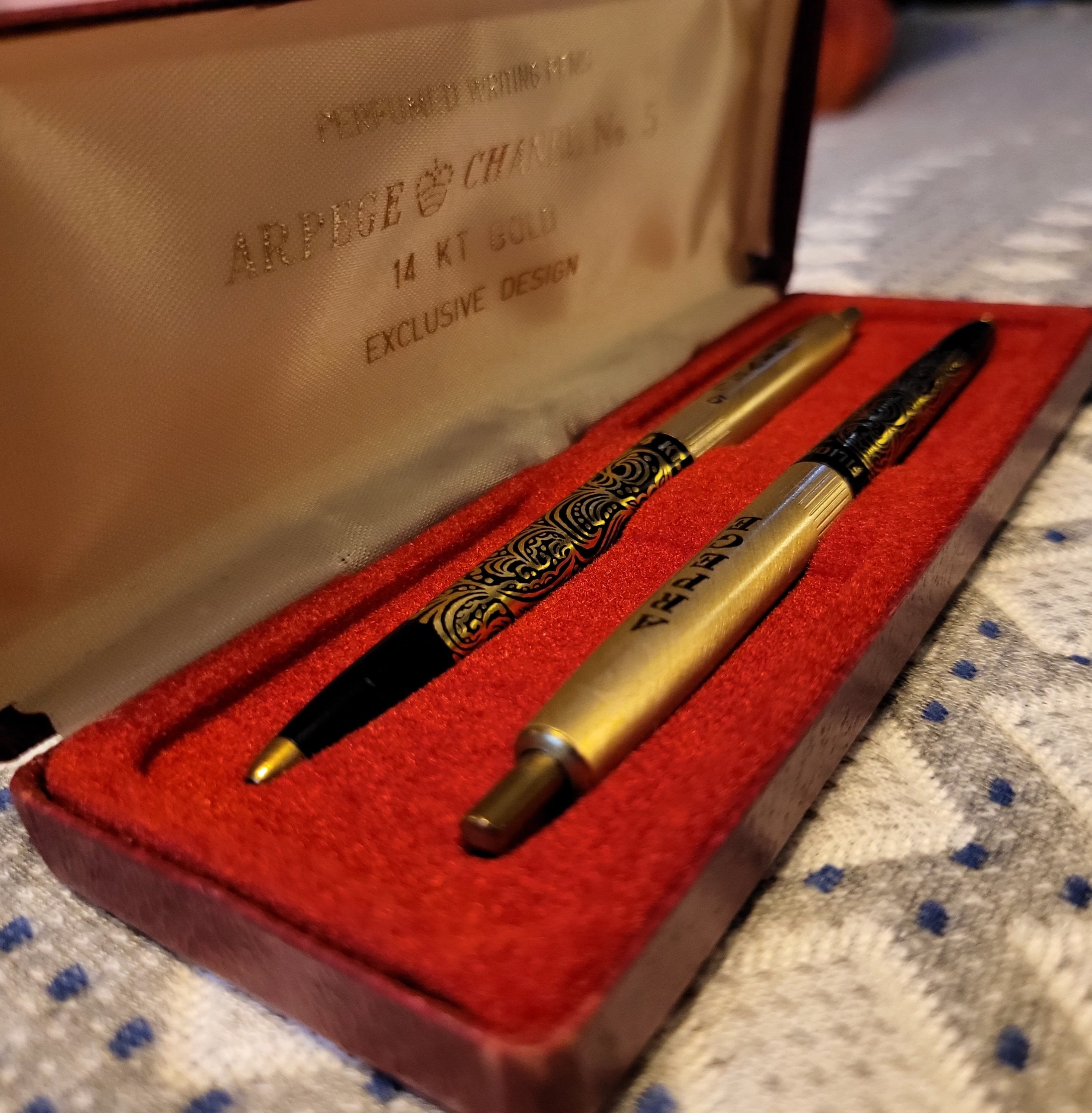 Arpege Chanel No. 5 Gold Perfumed Writing Pens