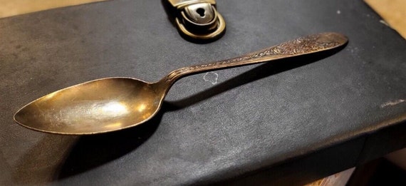 1945 U.S.S. Pickaway National Silver Co. A1 Officers Mess Spoon US